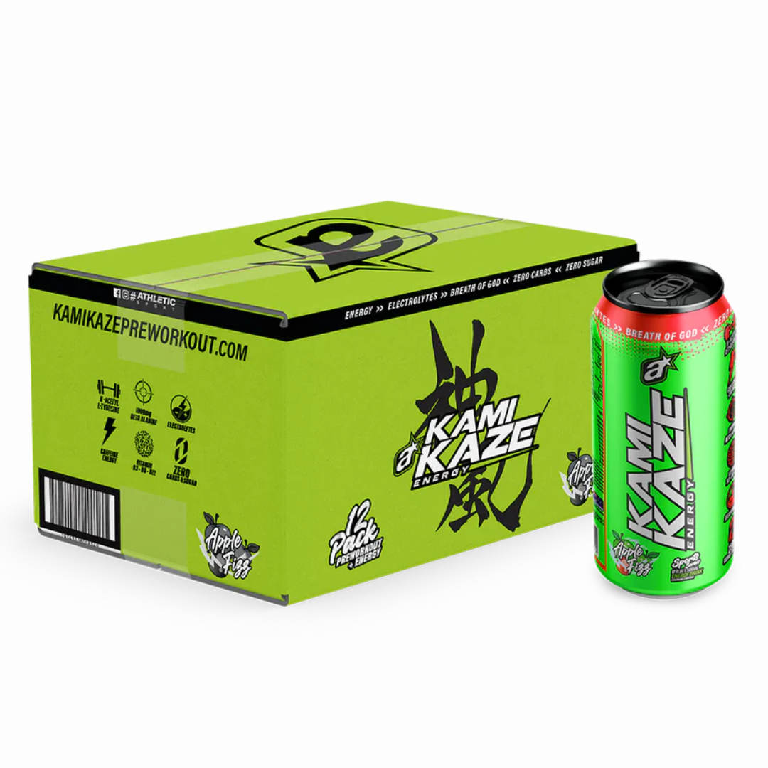 Kamikaze Energy RTD 500ml Apple Fizz - 12 Pack