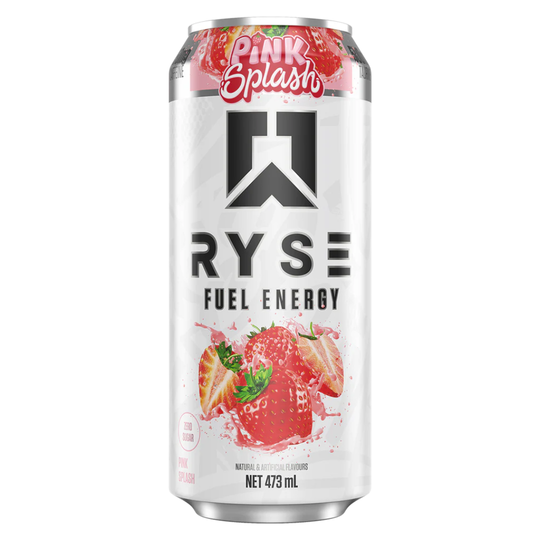 RYSE Fuel Energy Drink 473ml Pink Splash - 12 pack