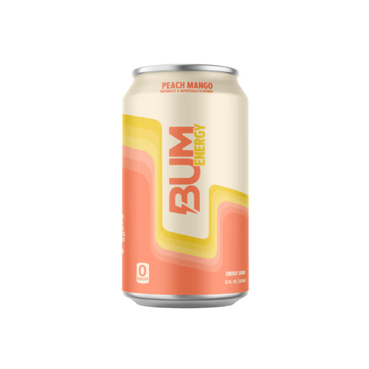 BUM Energy Drink RTD 355ml Peach Mango - 12 Pack