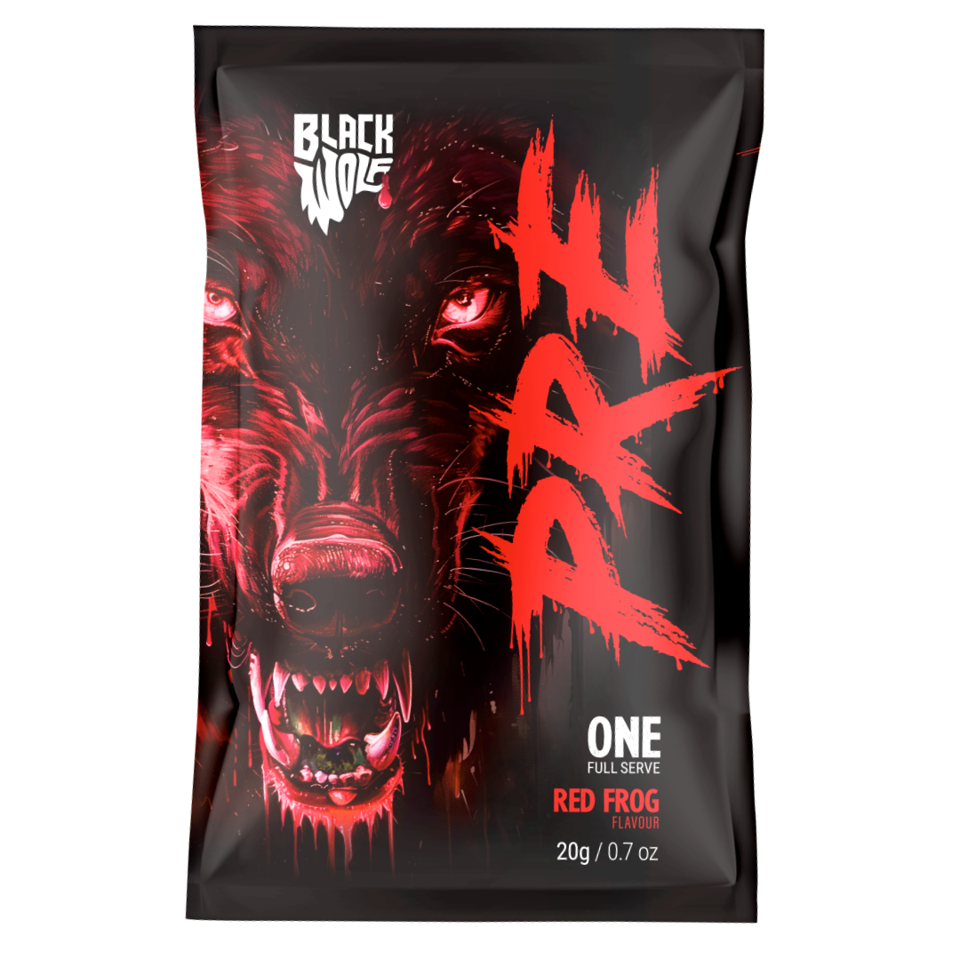 Black Wolf Nutrition Pre Sachet 20g Red Frog - 10 Pack