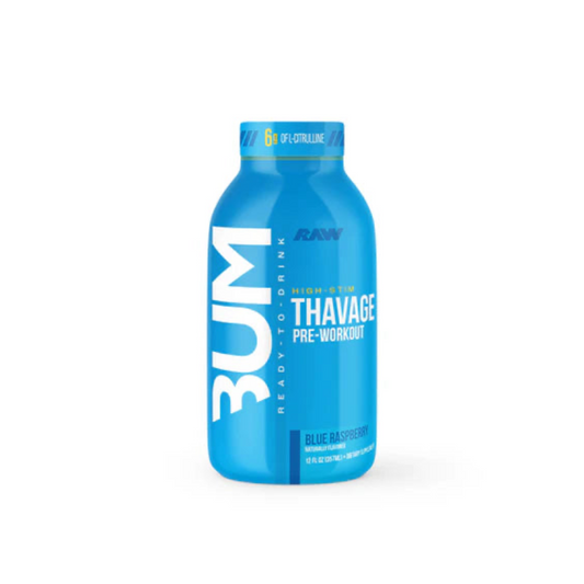 CBUM Thavage Pre Workout RTD 355ml Blue Raspberry - 12 Pack