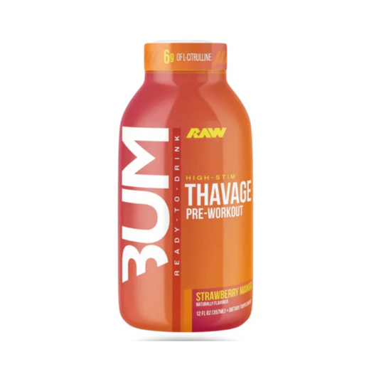 CBUM Thavage Pre Workout RTD 355ml Strawberry Mango - 12 Pack