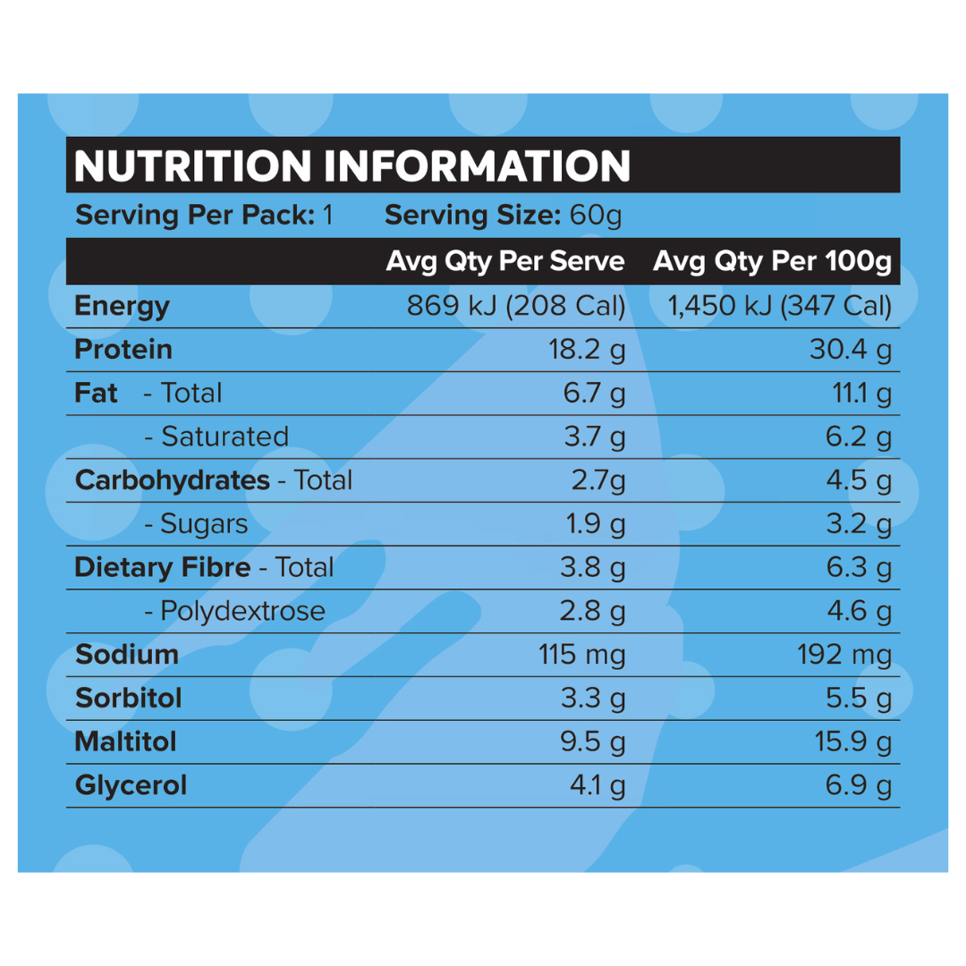 Muscle Nation Custard Protein Bar 60g Cookies & Cream - 12 Pack