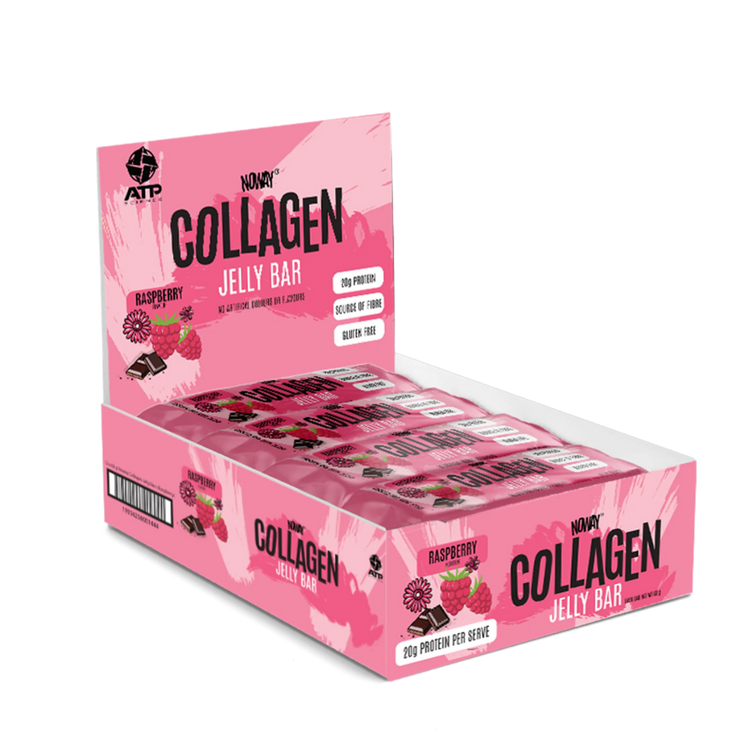 ATP Science Noway Collagen Jelly Bar 60g Raspberry Flavour - 12 Pack