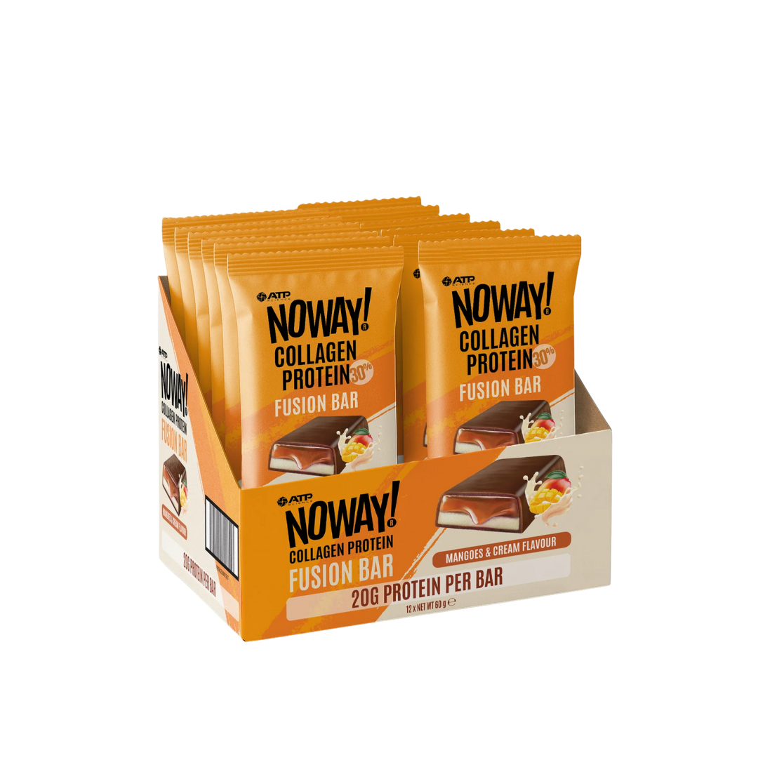 ATP Science Noway Collagen Protein Fusion Bar 60g Mango & Cream - 12 Pack
