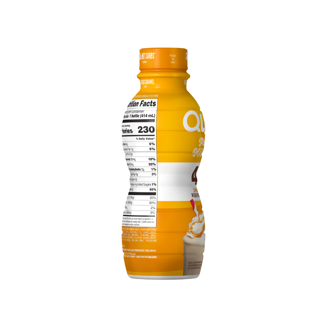 Quest 45g Protein Milkshake 414ml Salted Caramel - 12 Pack