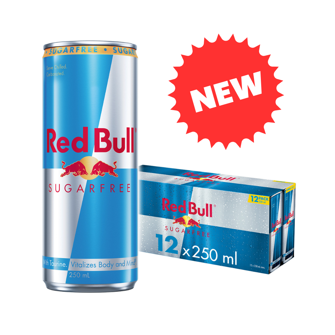 NEW Red Bull Sugar Free 250ml 12 Pack