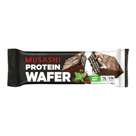 Musashi Wafer Bar - 40g - Chocolate Mint - 12 Pack