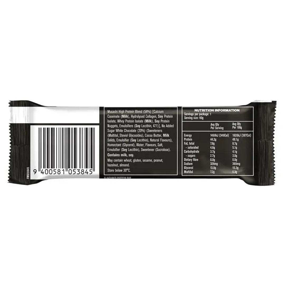 Musashi High Protein Bar 90g White Choc Lemon Cheesecake - 12 Pack