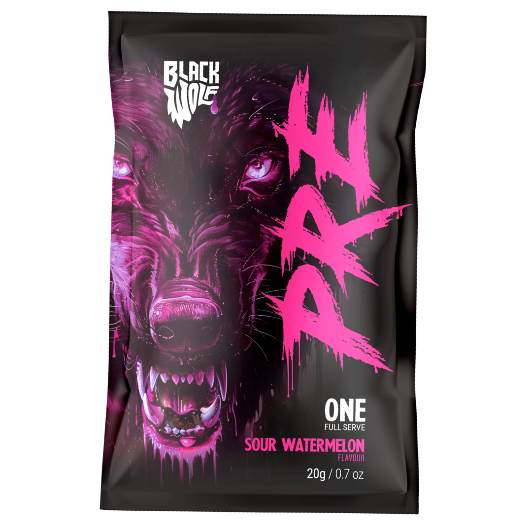 Black Wolf Nutrition Pre Sachet 20g Sour Watermelon - 10 Pack