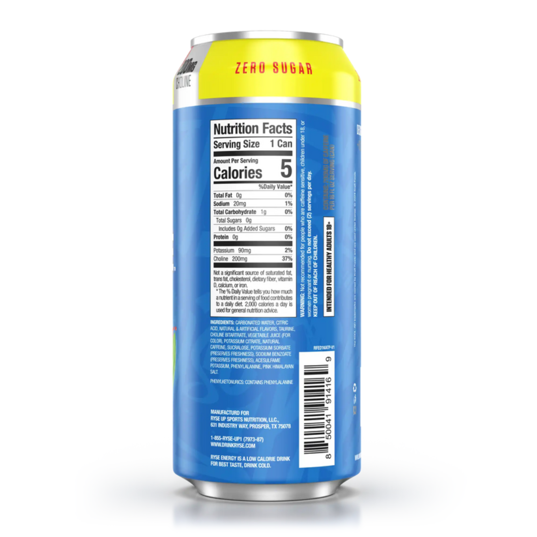 RYSE Fuel Energy Drink 473ml Kool-Aid Tropical Punch - 12 pack