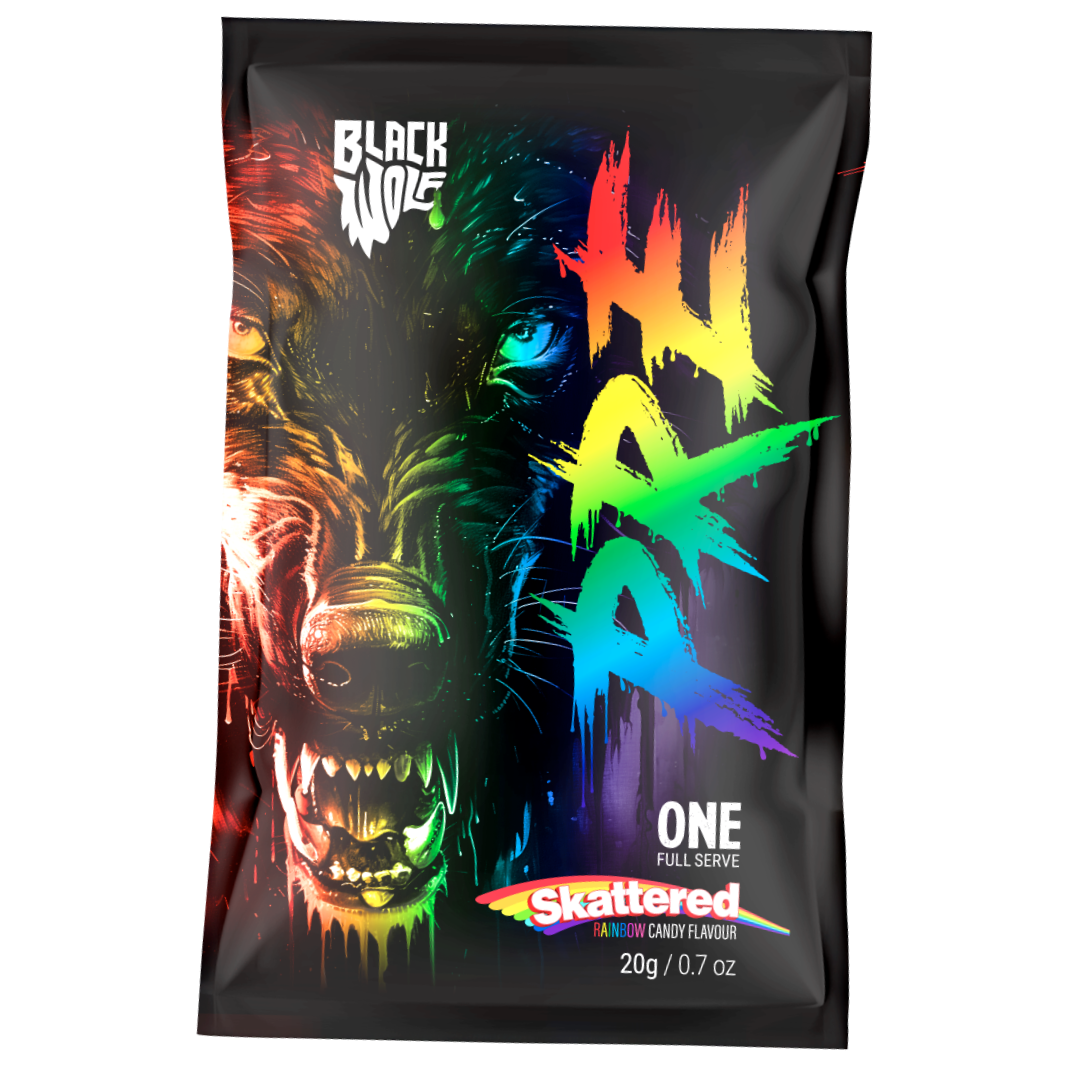 Black Wolf Nutrition Pre Sachet 20g Skattered - 10 Pack