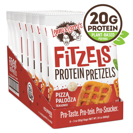 Lenny & Larry's Fitzels Protein Pretzels 84g Pizza Palooza - 8 Pack