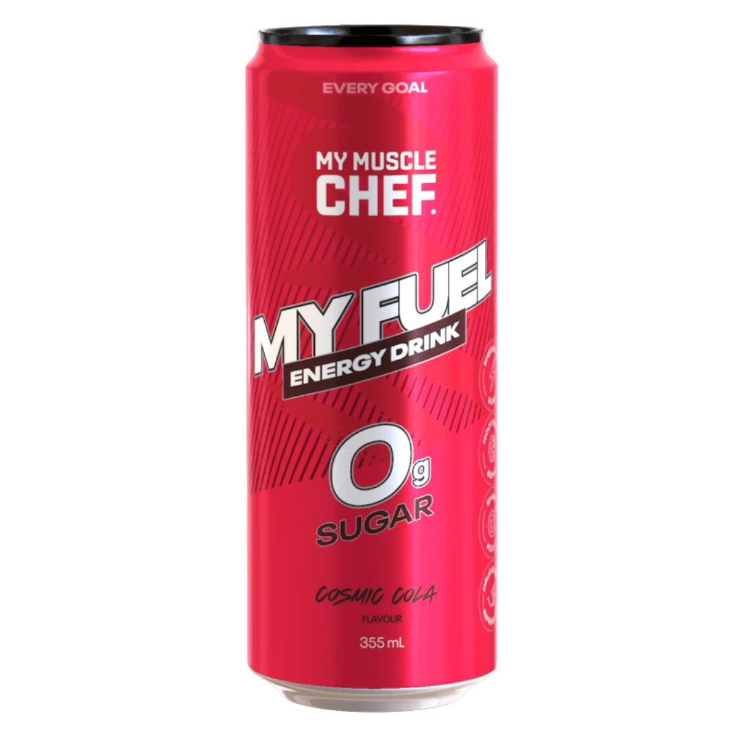 My Muscle Chef Energy Drink 355ml Cosmic Cola - 12 Pack CLEARANCE