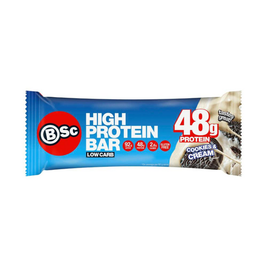 BSc High Protein Low Carb Bar 92g Cookies & Cream - 12 Pack