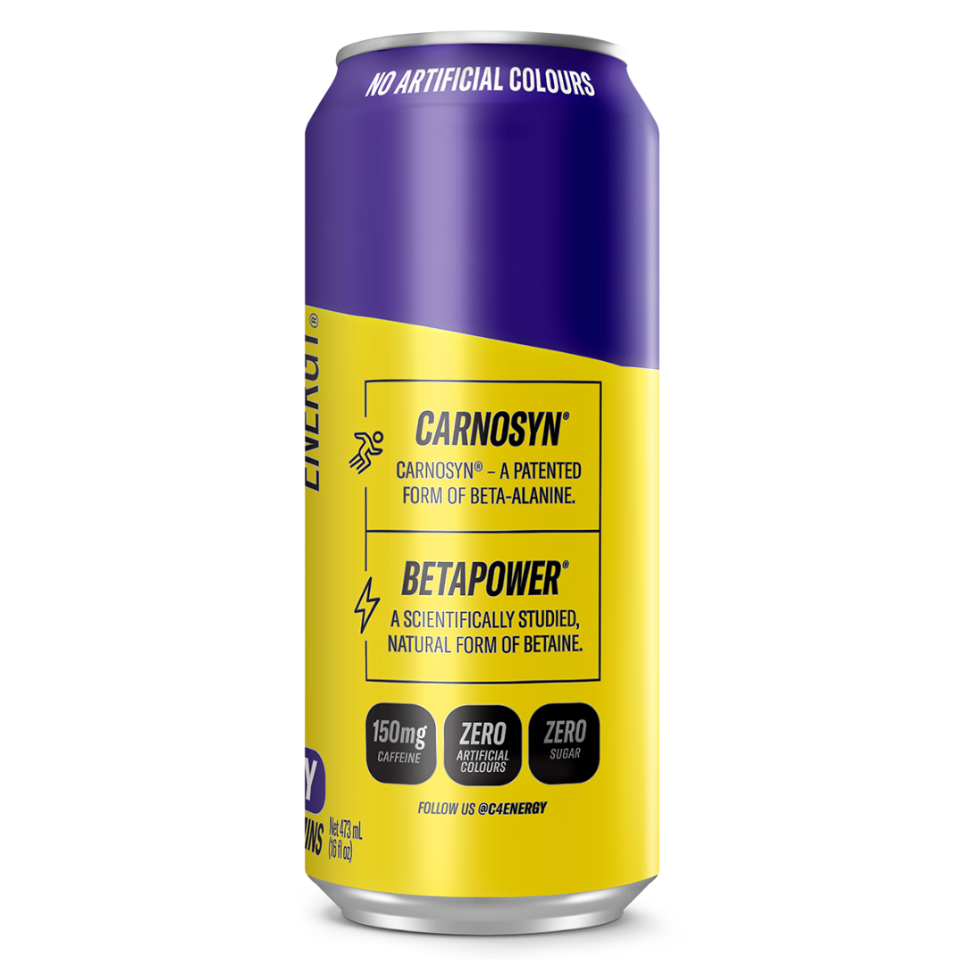 C4 Carbonated RTD 473ml - Purple Frost - 12 Pack