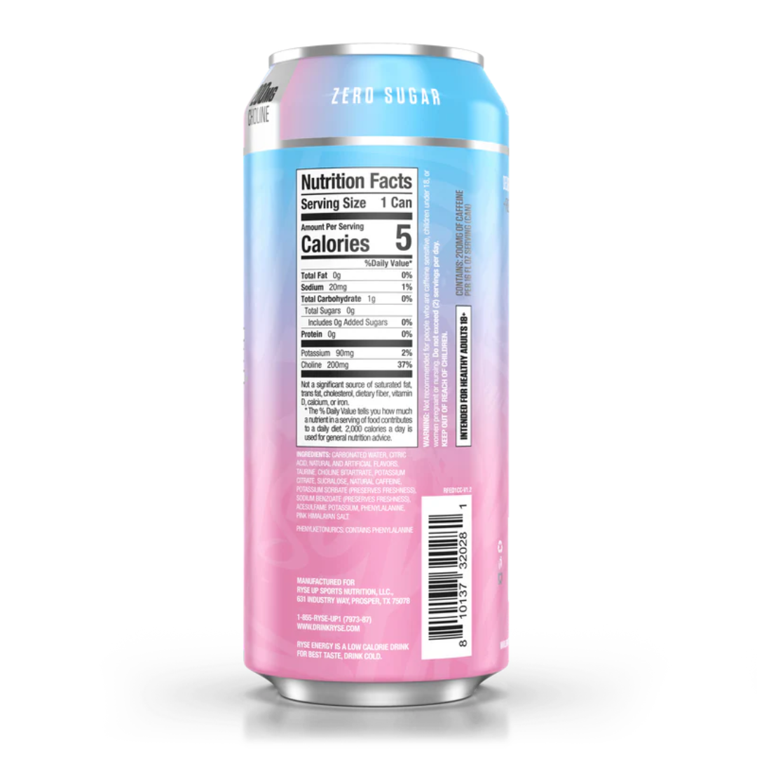 RYSE Fuel Energy Drink 473ml Cotton Candy - 12 pack