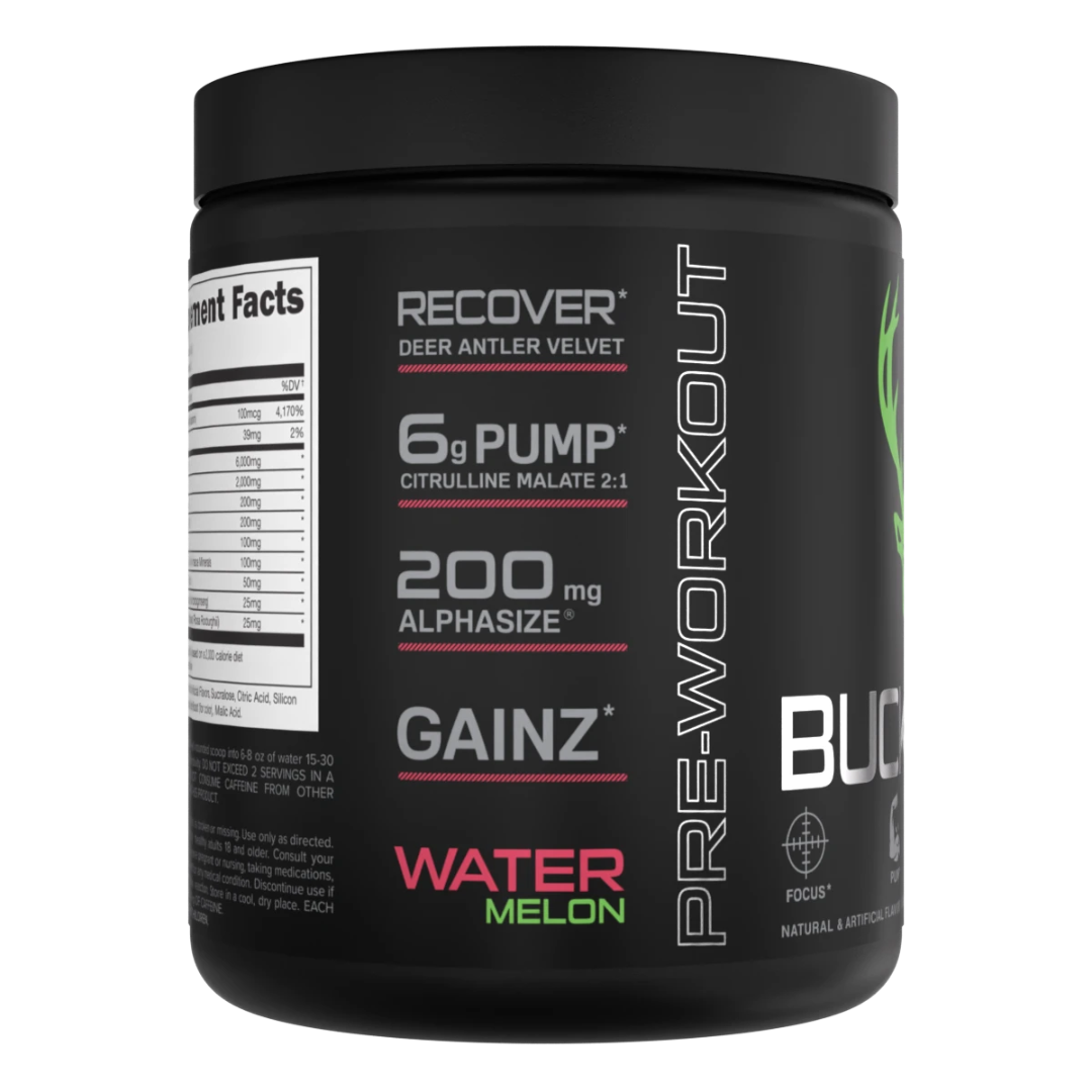BUCKED UP Pre Workout 30 Serve Watermelon
