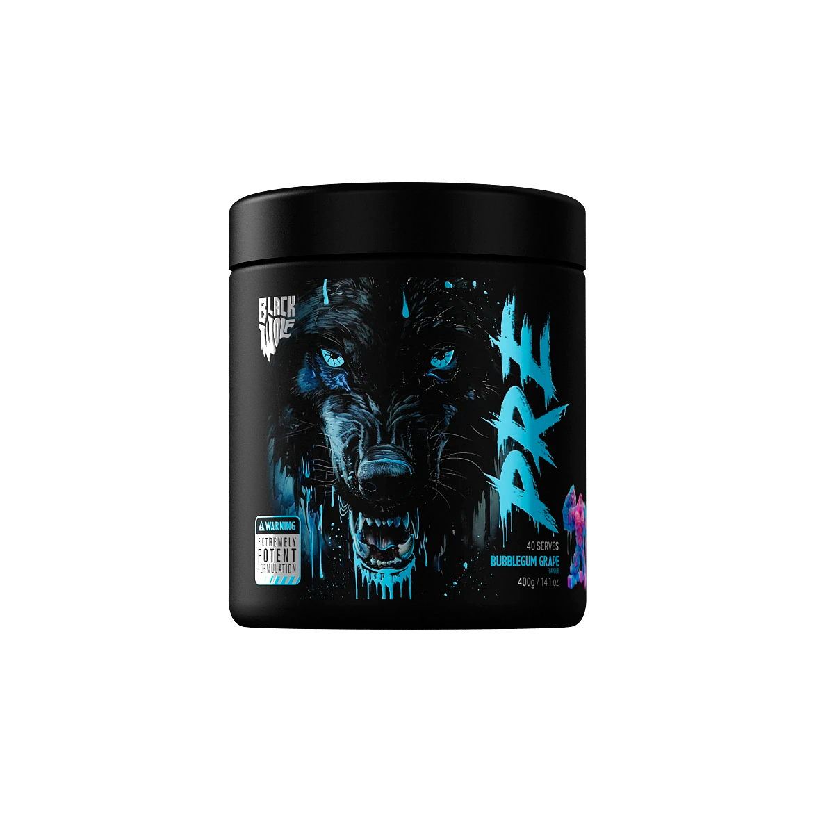 Black Wolf Nutrition Pre-Workout 40 Serve Bubblegum Grape