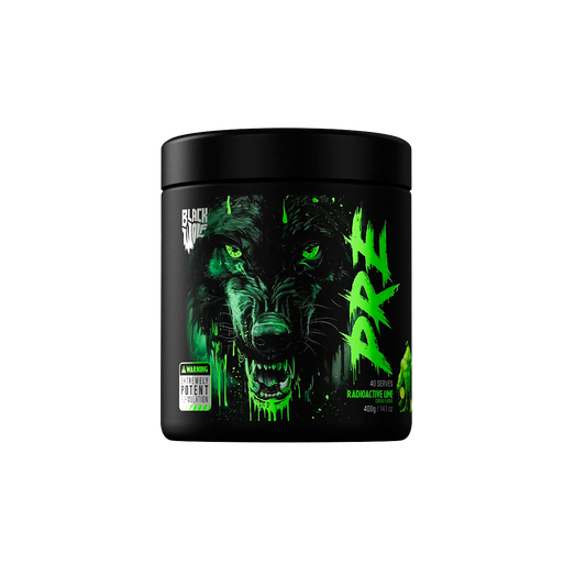 Black Wolf Nutrition Pre-Workout 40 Serve Radioactive Lime Cordial
