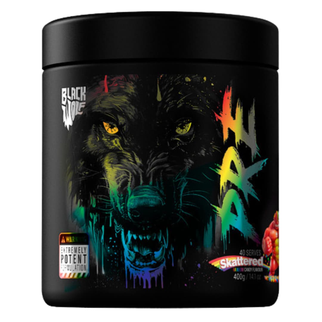 Black Wolf Nutrition Pre-Workout 40 Serve Skattered