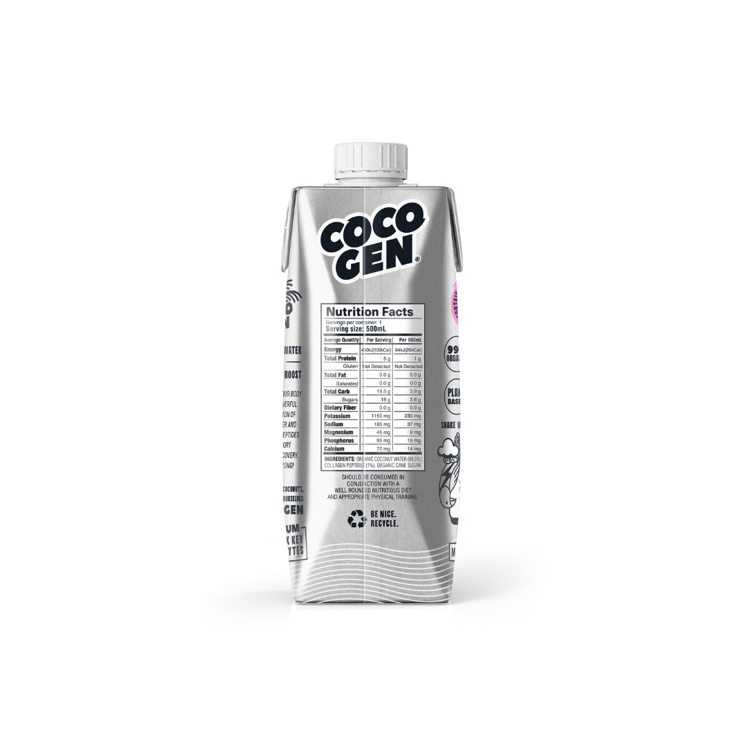 Cocogen Coconut Water + Collagen 500ml - 12 Pack