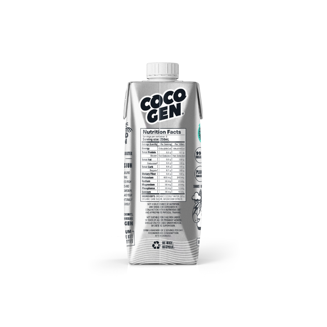 Cocogen Coconut Water + Magnesium 500ml - 12 Pack