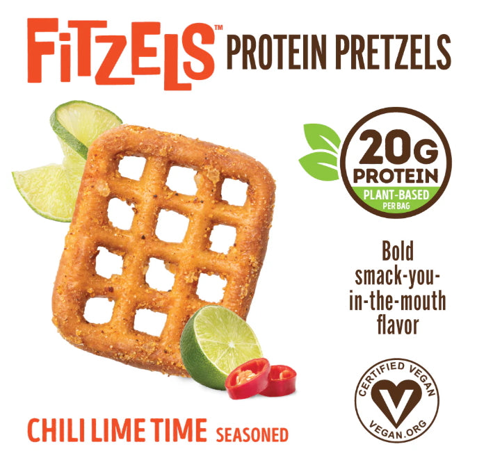 Lenny & Larry's Fitzels Protein Pretzels 84g Chilli Lime Time - 8 Pack