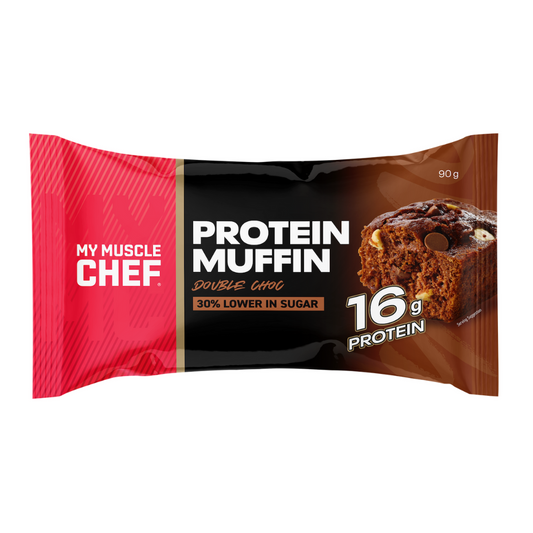 My Muscle Chef Protein Muffin 90g Double Choc - 12 Pack