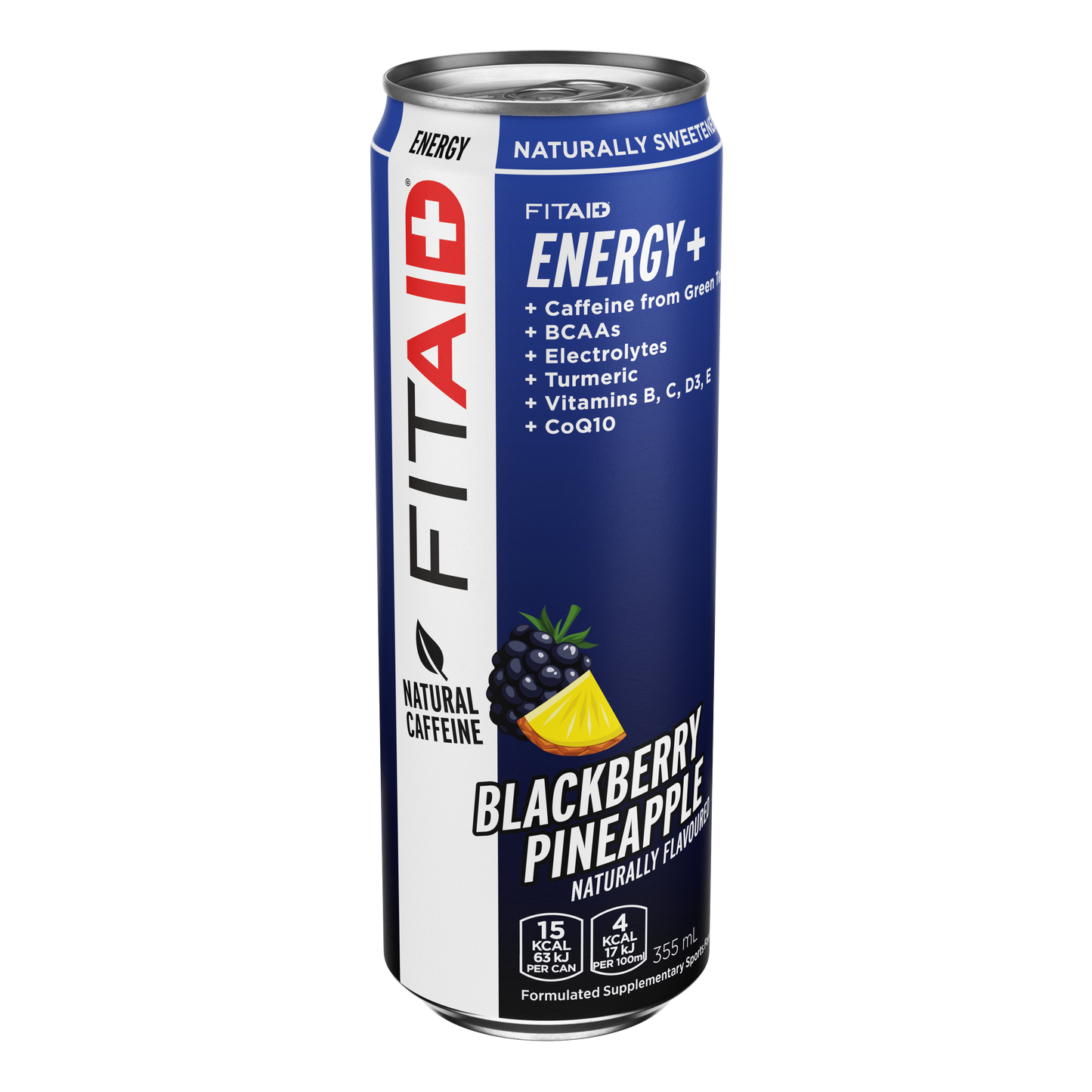 FITAID Energy 355ml Blackberry Pineapple - 12 Pack