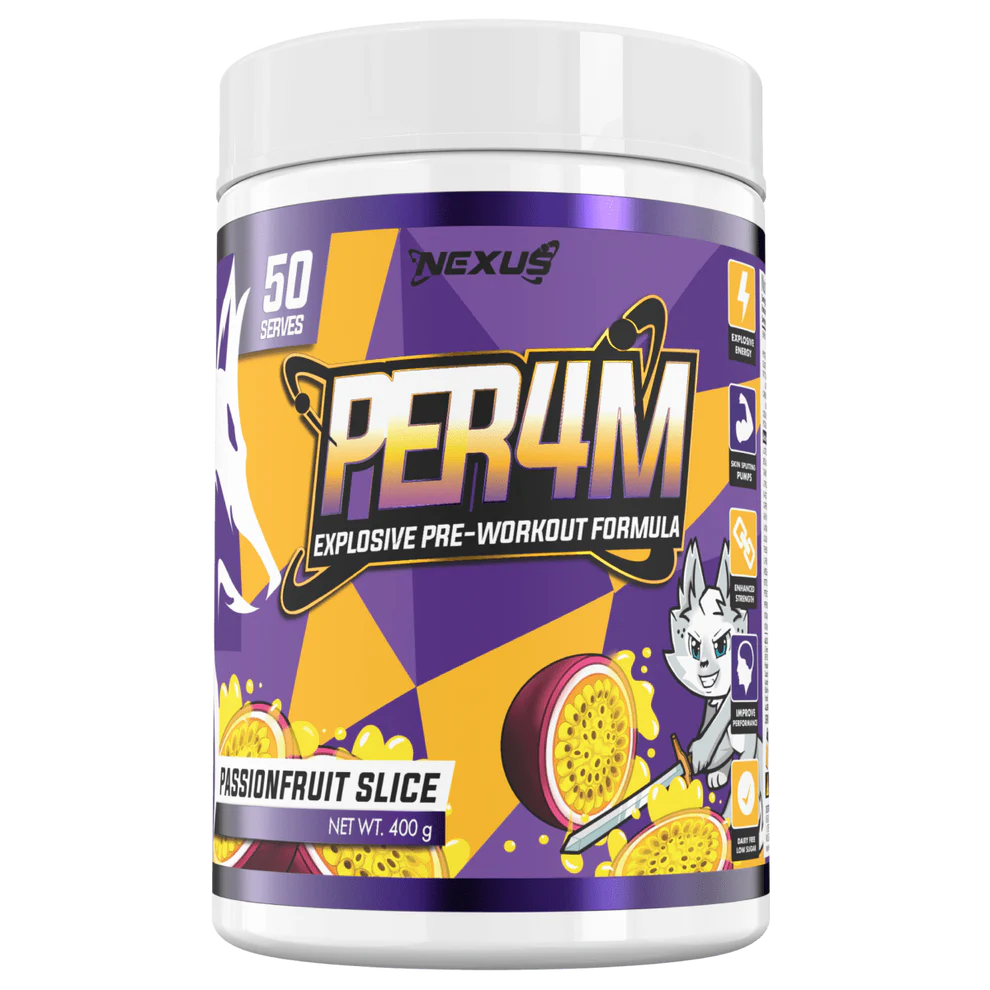 NEXUS Perf4m Pre Workout 50 serve Passionfruit