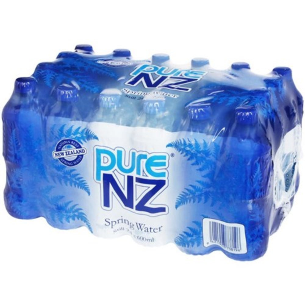 Pure NZ Spring Water 600ml - Still - 24 Pack