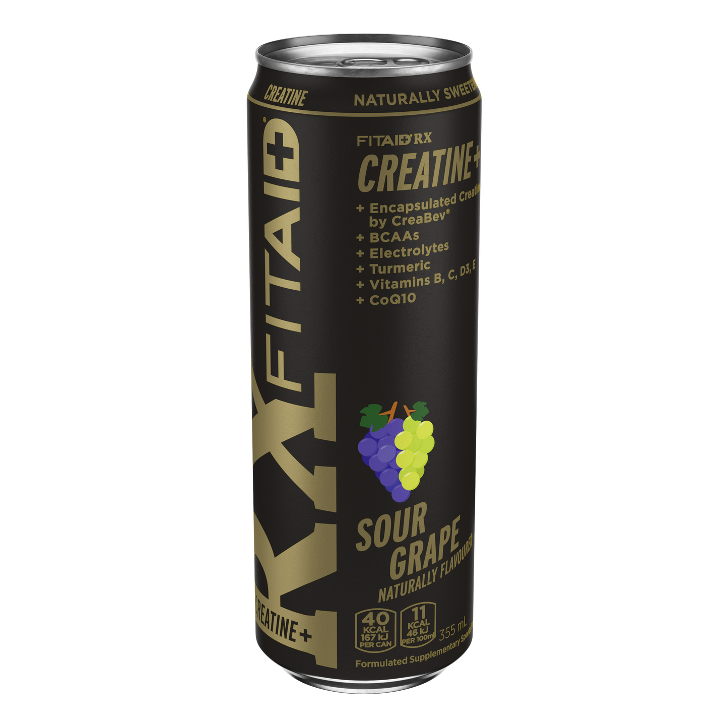 FITAID RX Recovery + Creatine 355ml - Sour Grape - 12 Pack