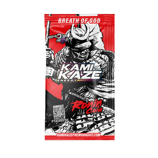 Kamikaze Pre Workout Sachet 14.5g Ronin Cola - 10 pack
