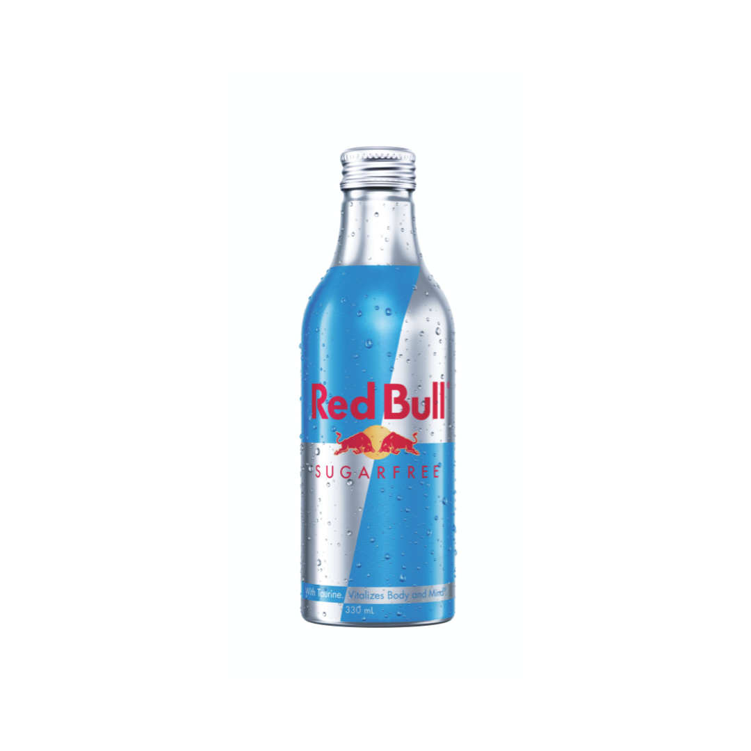 Red Bull Sugar Free Energy Drink 330ml Aluminium Bottle - 24 Pack
