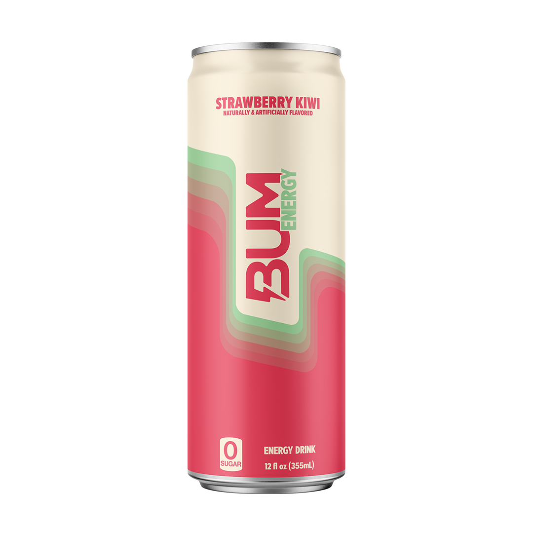 BUM Energy Drink RTD 355ml Strawberry Kiwi - 12 Pack