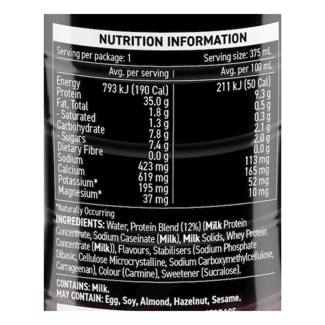 My Muscle Chef 35g Protein Shake RTD 375ml Strawberry - 12 Pack