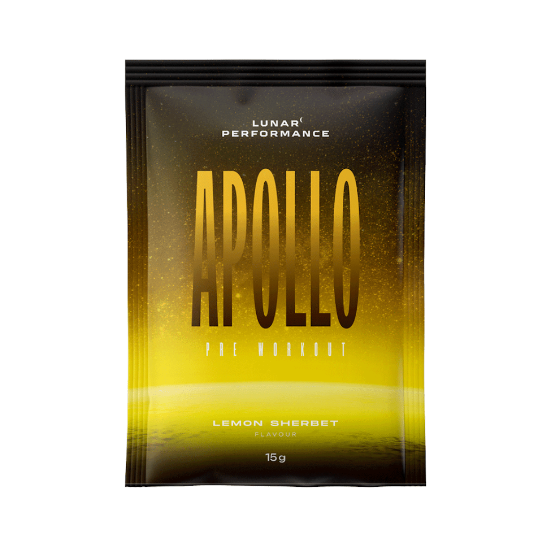 Lunar Performance APOLLO Pre-Workout Sachet Lemon Sherbet - 10 Pack