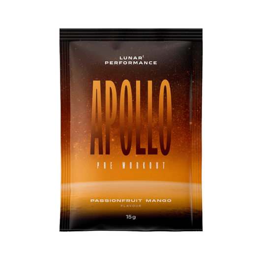 Lunar Performance APOLLO Pre-Workout Sachet Passionfruit + Mango - 10 Pack