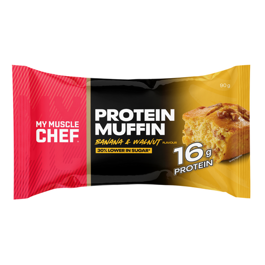 My Muscle Chef Protein Muffin 90g Banana & Walnut - 12 Pack