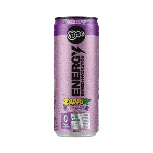 BSc Energy Shred Hydration 355ml Zappo Sour Grape 12 pack