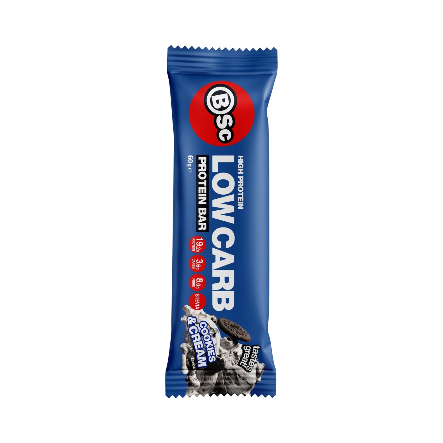 BSc High Protein Low Carb Bar 60g Cookies & Cream - 12 Pack