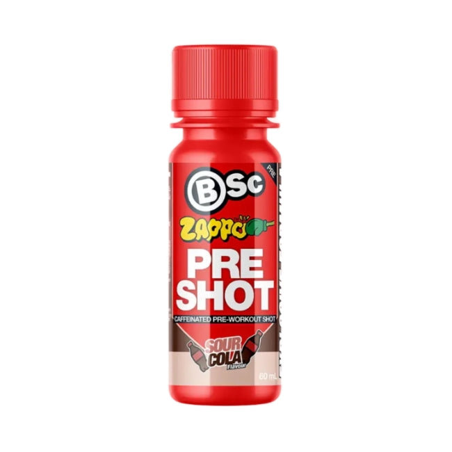 BSc Pre-workout shot 60ml Zappo sour cola - 12 pack