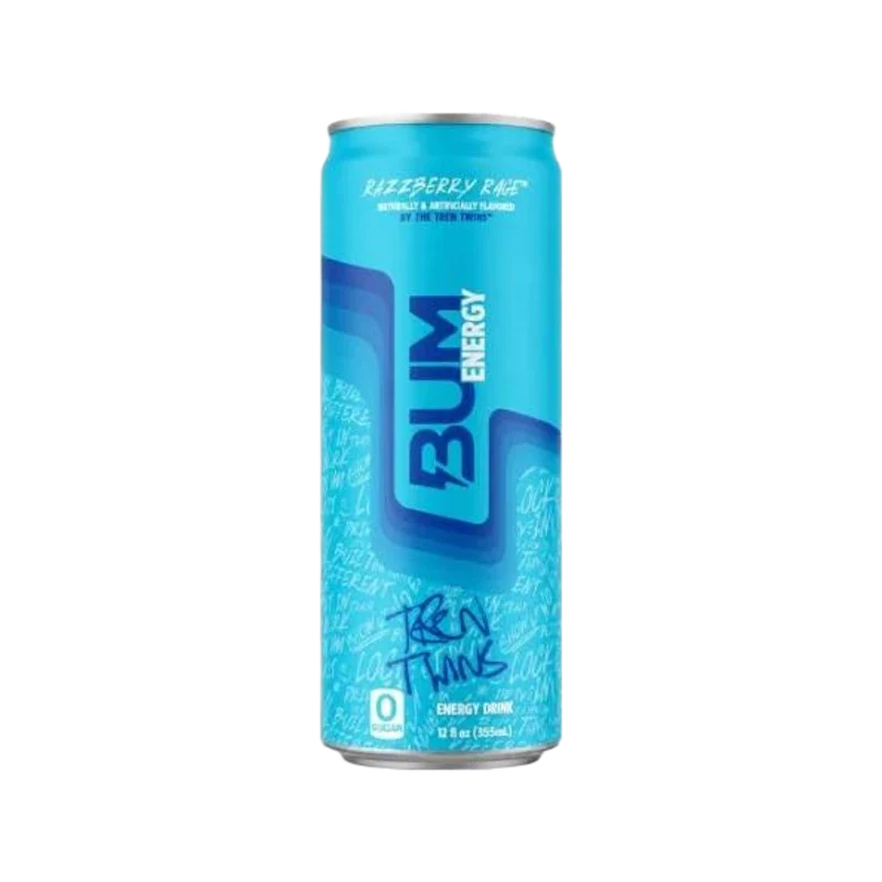 BUM Energy Drink RTD 355ml Razzberry Rage - 12 Pack