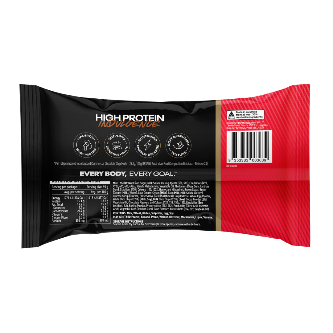 My Muscle Chef Protein Muffin 90g Double Choc - 12 Pack
