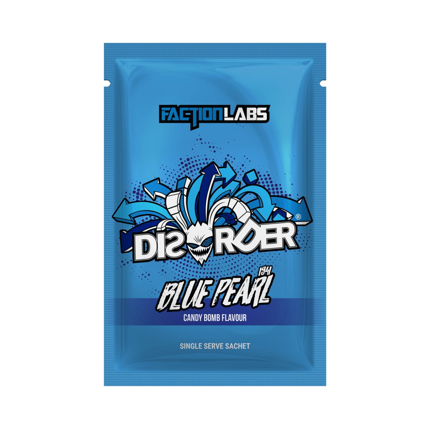 Faction Labs DISORDER Pre-Workout 8g Sachet Blue Pearl - 10 Pack