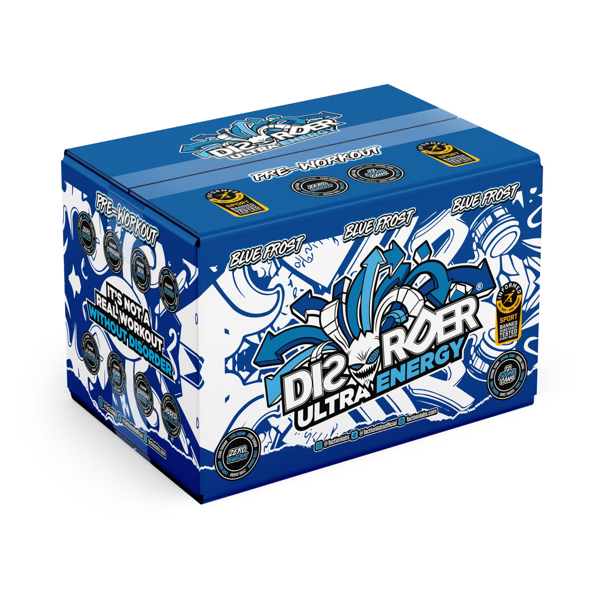 DISORDER Ultra Energy RTD 500ml Blue Frost - 12 pack