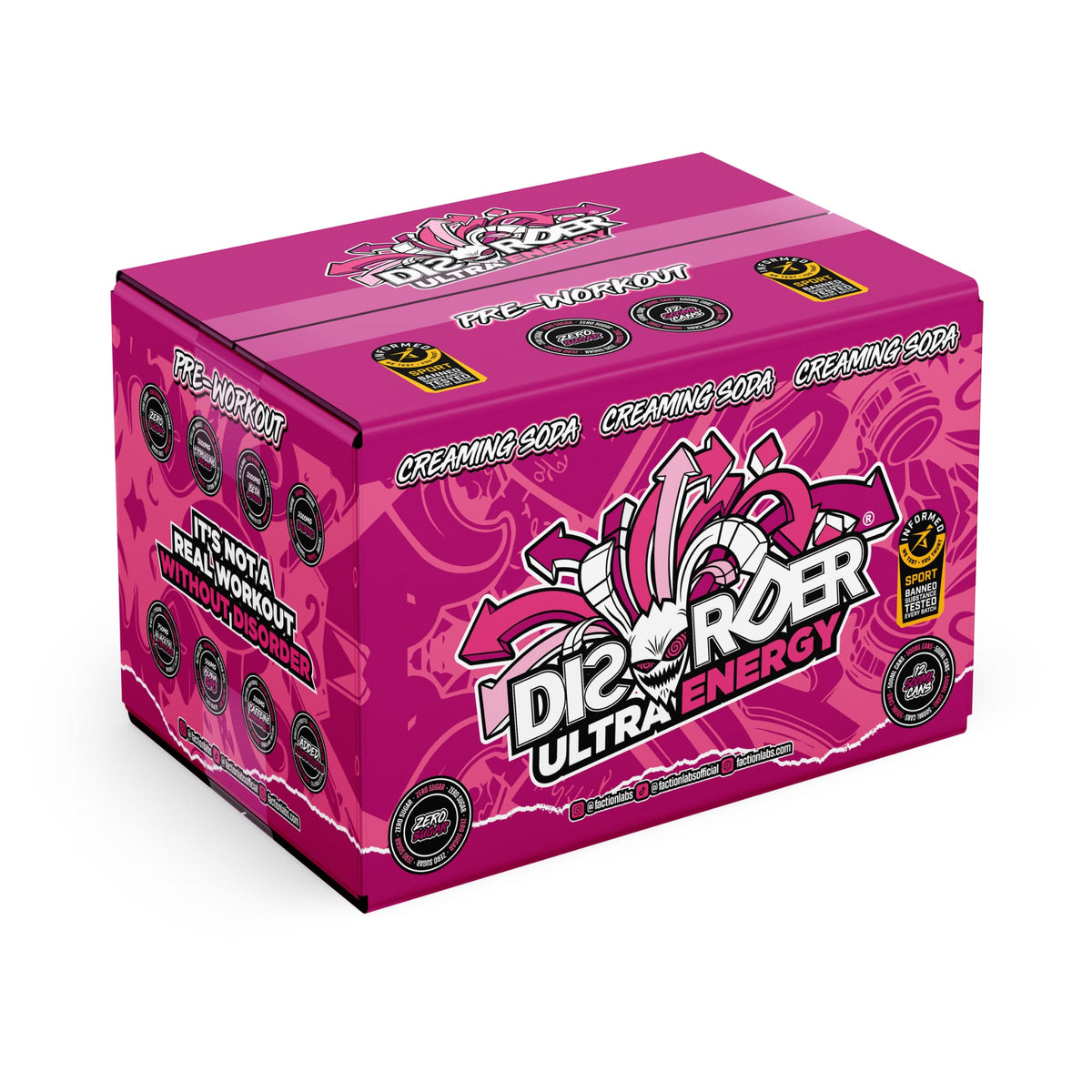 DISORDER Ultra Energy RTD 500ml Creaming Soda - 12 pack