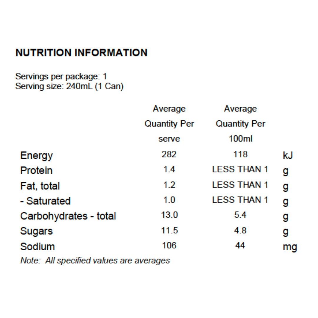 Frisky Iced Coffee Latte RTD 240ml - 12 Pack CLEARANCE