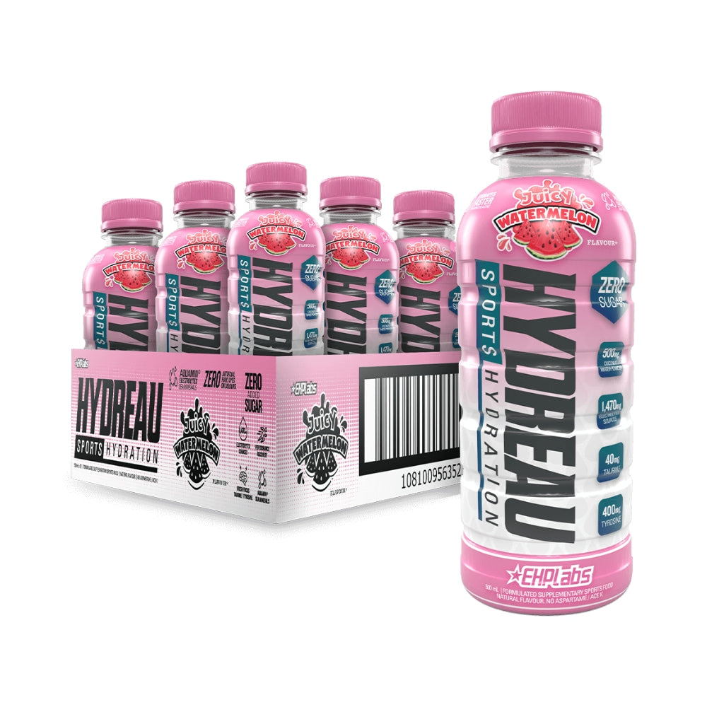 HYDREAU Sports Hydration RTD 500ml Juicy Watermelon - 12 Pack